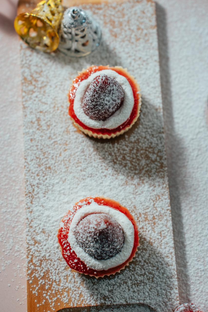 Santa Hat Mini CheesCake